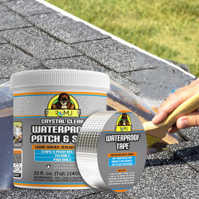 romj Waterproof Glue With 1 Aluminium Adhesive Tape Adhesive(200 ml)