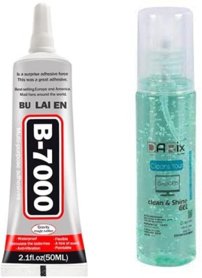 BUKU B-7000 (Bulaien) Glue for mobile + Screen Cleaning Gel (1+1) Adhesive(50 ml)