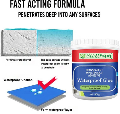 INFINITYLINES DEVA Aadhesive Waterproof Transparent Glue with brush anti Leaking Adhesive(300 g)