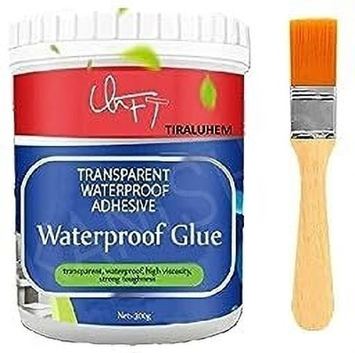 TMM Waterproof Glue Clear Waterproof Gel Bathroom Roof Top Concrete Wall Water Adhesive(300 g)