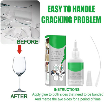 hbstreads Universal Super Strong Instant Glue Quickly Repair Glue Applied Wood_W11 Adhesive(50 ml)