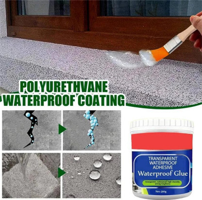 Zx CRACK SEAL TRANSPERANT WATERPROOF GLUE Crack Filler (200 ml) Adhesive(200 g)