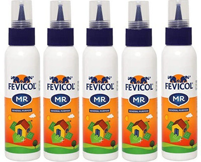 Pidilite Fevicol Mr Squeeze Bottle 45gm Pack of 5 Adhesive(45 ml)