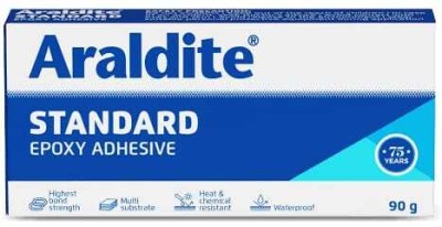 Araldite STANDARD 90g, Pack of 1(Strongest epoxy adhesive -Bond,fix,repair, DIY anything) Adhesive(90 g)