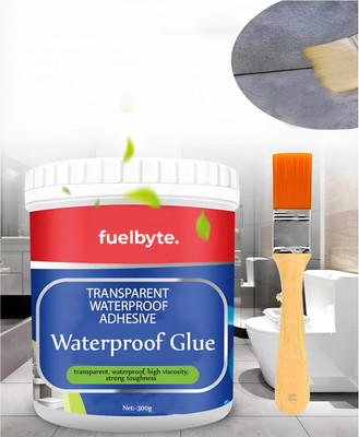 HouseOfCommon Crack Seal Agent 300gm with Brush Transparent Waterproof Glue for Roof Leakage Adhesive(300 ml)