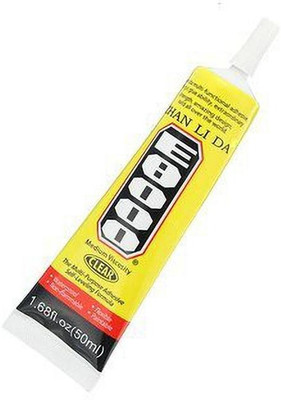 mPix E8000 multi-purpose Transparent adhesive Clear Self Leveling Acrylic Shoes Jewelry Diy Crafts Phone Screen glue Adhesive Adhesive(50 ml)