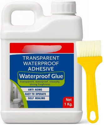 knh mart Waterproof Glue Clear Gel Bathroom Roof Top Concrete No Leak Adhesive (1 KG) Adhesive(1 kg)