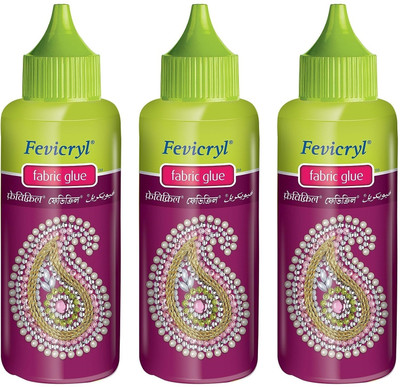 Fevicryl Pidilite-Fabric-Glue(80gram-pack of 3) Adhesive(80 g)