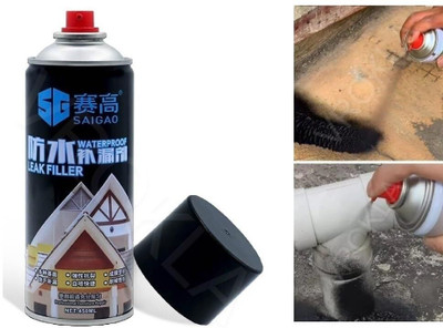 PGK TRADERS Waterproof Leak Filler Spray Repair & Sealant Point to Seal Cracks Holes Leaks Crack Filler(450 g)