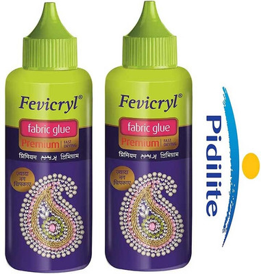 Fevicryl Pidilite Fabric Premium Glue [Pack of 2- 80 grm Each] Adhesive(160 g)