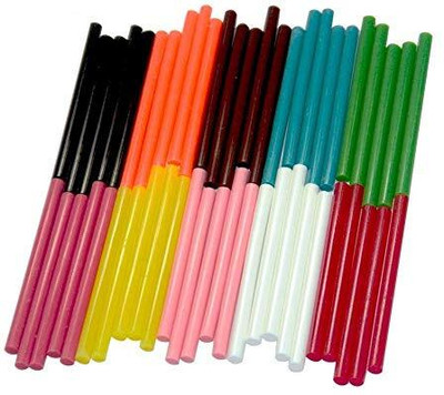 Dfix Fluorescent Hot Melt Glue Sticks for DIY Craft Work Quick Repairs Pack Of 10 Adhesive(10 g)