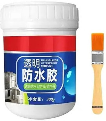 Purple Dust Waterproof Transparent Crack Seal Glue 300g with brush pack of 2 Adhesive(300 g)
