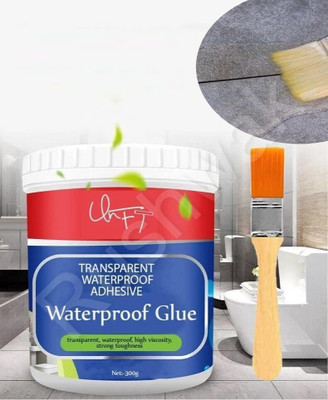 INFINITYLINES Crack Seal Glue 300gm with Brush Transparent Waterproof Glue Adhesive(300 g)
