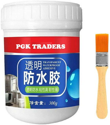 PGK TRADERS Transparent Waterproof Glue for Roof Leakage Crack Seal Agent Roof Water Leakage Adhesive(300 g)
