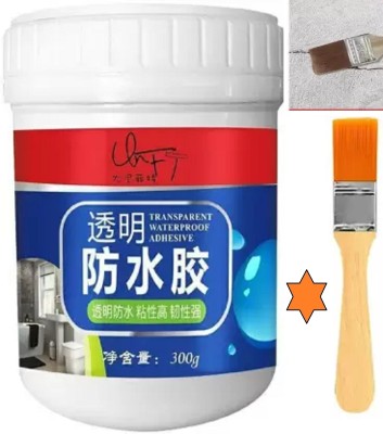 VARAHASALES Invisible Water proof Glue Clear Gel Bathroom Roof Top Concrete Paint No Leak Adhesive(300 g)