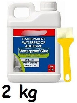 romj Waterproof Glue Clear Gel Bathroom Roof Top Concrete No Leak Adhesive (1 KG) Adhesive deal from flipkart