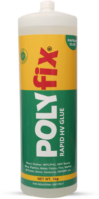 POLYFIX Instant CA Glue High Viscosity for Mica, MDF, Lamination, Gypsum - bulk pack Adhesive(1 kg)