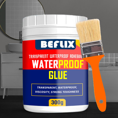 BEFLIX Transparent Waterproof Glue for Roof Leakage Crack Seal Agent Roof Water Leakage Adhesive(300 g)