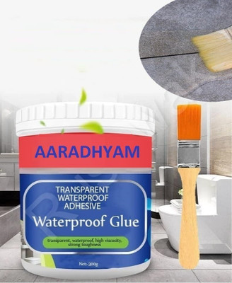 TMM POLYURETHVANE Waterproof Transparent Crack Seal Glue with brush Leaking Sealant Adhesive(300 g)