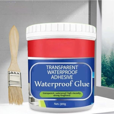 ROLLSTAR Transparent Waterproof Glue for Roof Leakage Crack Seal Agent Roof Water Leakage Adhesive(300 g)