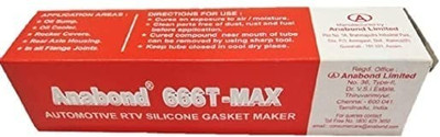 Implemental Anabond 666T-MAX | Automotive RTV Silicone Gasket Maker(Pack of 2) (25g) Adhesive(25 g)