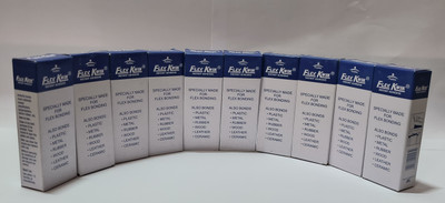 flex kwik Instant Adhesive Fast Bonding for Flex and PVC Doors (20g) Pack of 10 Adhesive(20 g)