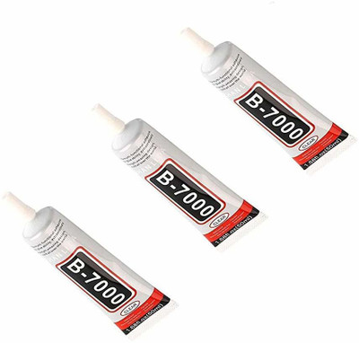 eKus B7000 Multipurpose Glue ,Compatible for Mobile ,Sole Repair.Toys pack of 3 Adhesive(50 ml)