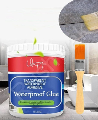 Panth Crack Seal Glue 300gm with Brush Transparent Waterproof Glue Adhesive(300 g)