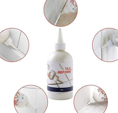ZENIX CREATION Waterproof Tile Gap Crack Grout Filler Silicone Sealant Gaps for Home Adhesive(280 ml)