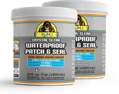 zontic Crack Seal Agent with Brush Transparent Waterproof Glue Super Strong (Pack of 2) Crack Filler(800 ml)