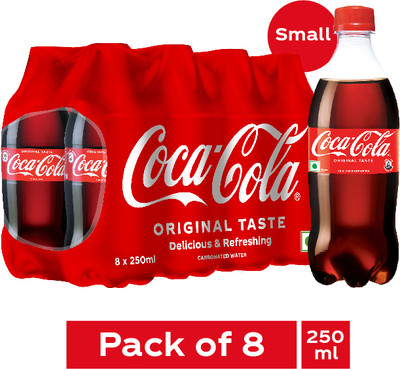 Coca-Cola Original Taste Plastic Bottle(8 x 250 ml)