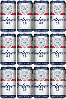 Budweiser 0.0 BEER NON-ALCOHOLIC PACK OF 12 Can(12 x 330 ml)