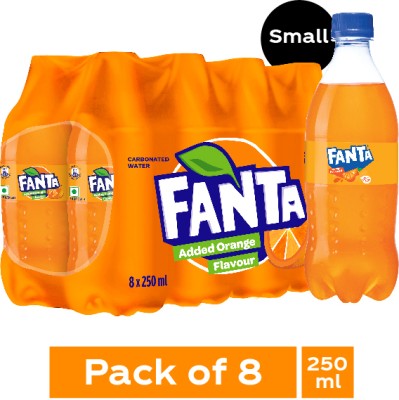 Fanta Plastic Bottle(8 x 250 ml)