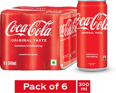 Coca-Cola Carbonated Water Original Taste Can(6 x 300 ml)