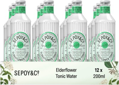 Sepoy & co Indian Tonic Water Glass Bottle(12 x 200 ml)