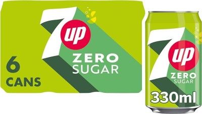 7UP Zero Sugar Refreshing Taste Lemon Lime Can(6 x 330 ml)