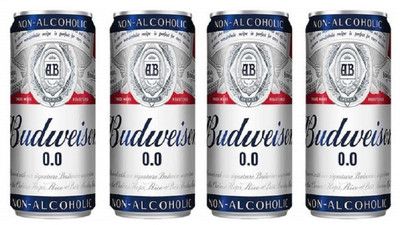 Budweiser Non Alcoholic 0.0. Beer 330ml (Pack of 4) Can(4 x 0.33 L)