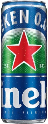 Heineken 0.0 Non Alcoholic Beer Cans, 24 X 330ml Cans Can(24 x 13.75 ml)