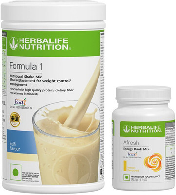 HERBALIFE Formula 1-Mix Shake Kulfi 500g + Lemon Afresh 50g(550 ml)