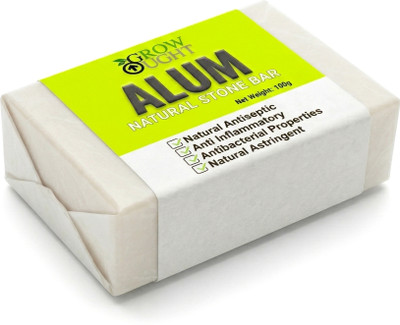 Grow Ought Alum Bar (Phitkari) Fitkari Stone for Skin Tightening, Underarm Odor, Body Care(100 g)