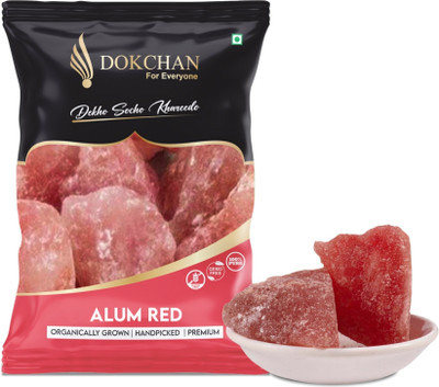 DOKCHAN Phitkari Red Stone - Fitkari Lal Crystals - Potassium Alum(200 g)
