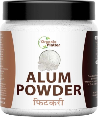 Organic Platter Alum Powder Fitkari Powder Phitkari Sphatika bhasma for hair skin After shave-J(200 g)