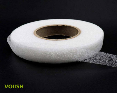 VOIISH Hemming Tape Hem Tape Fabric Fusing Iron-on Tape No Sewing Required for Trousers Clothes Jeans 100 Yard Iron on Tape Double Adhesive Hem Tape Iron-on Hemming Tape for Pant Clothes Jean (Manual)(Set of 1, White)