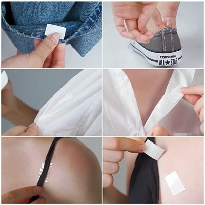 MAHADEV ENTERPRISE Double Sided Bra Stickers Tape One-off Body Clothing Bra Strip(36pcs) 6 Count Aida Cloth(6 cm x 1 cm)