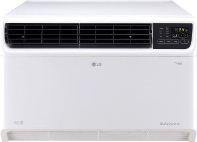 LG 1.5 Ton 3 Star Window Dual Inverter AC with Wi-fi Connect  - White(RW-Q18WWXA, Copper Condenser)