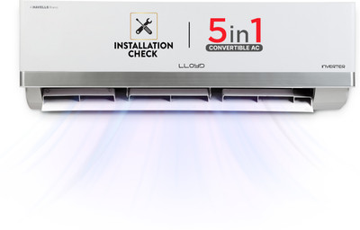 Lloyd 2025 Model 1.5 Ton 3 Star Split Inverter AC  - White(GLS18I3FOSBW, Copper Condenser)