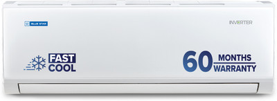 Blue Star 2025 Model 1.5 Ton 5 Star Split Inverter AC(IE518PNU, White)