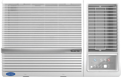 CARRIER 2024 Model 1.5 Ton 3 Star Window Inverter AC  - White(CIW18EC3R34F0, Copper Condenser)