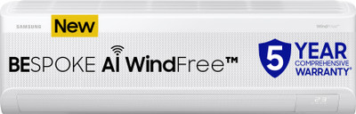 Samsung 2025 Model Easy Filter Plus (Anti-Bacteria) 2 Ton 3 Star Split Inverter AC with Wi-fi Connect  - White(AR60F24D13W/AR60F24D13WXNA/AR60F24D13WNNA, Copper Condenser)