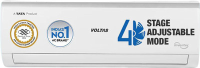 Voltas 2024 Model 1.5 Ton 5 Star Split Inverter AC(185V VERTIS EMERALD(4503581), White)